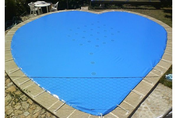 Lona piscina invierno azul - Quality Covers Spain